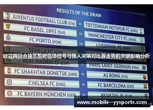 欧冠两回合抽签前瞻临场信号与换人决策对比赛走势的关键影响分析